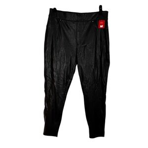 Spanx Pants High Waist Leather Like Skinny NEW